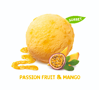 Passion Fruit Mango Sorbet